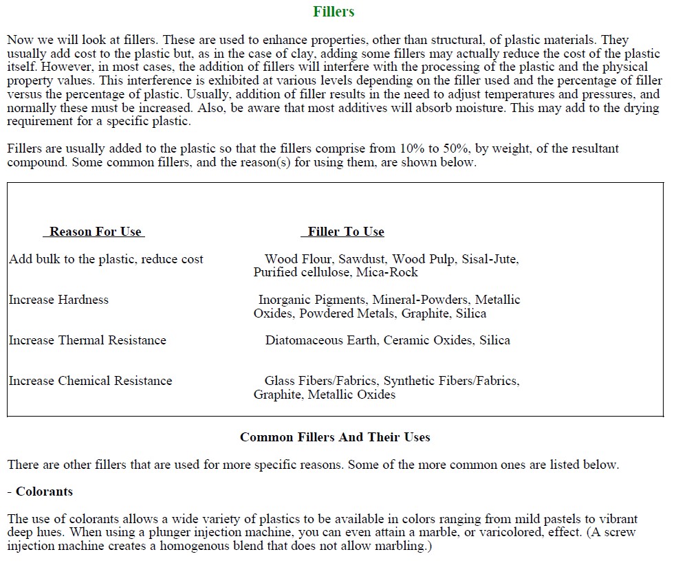 Excerpt from PIM - Material Selection and Product Design by Douglas M. Bryce
